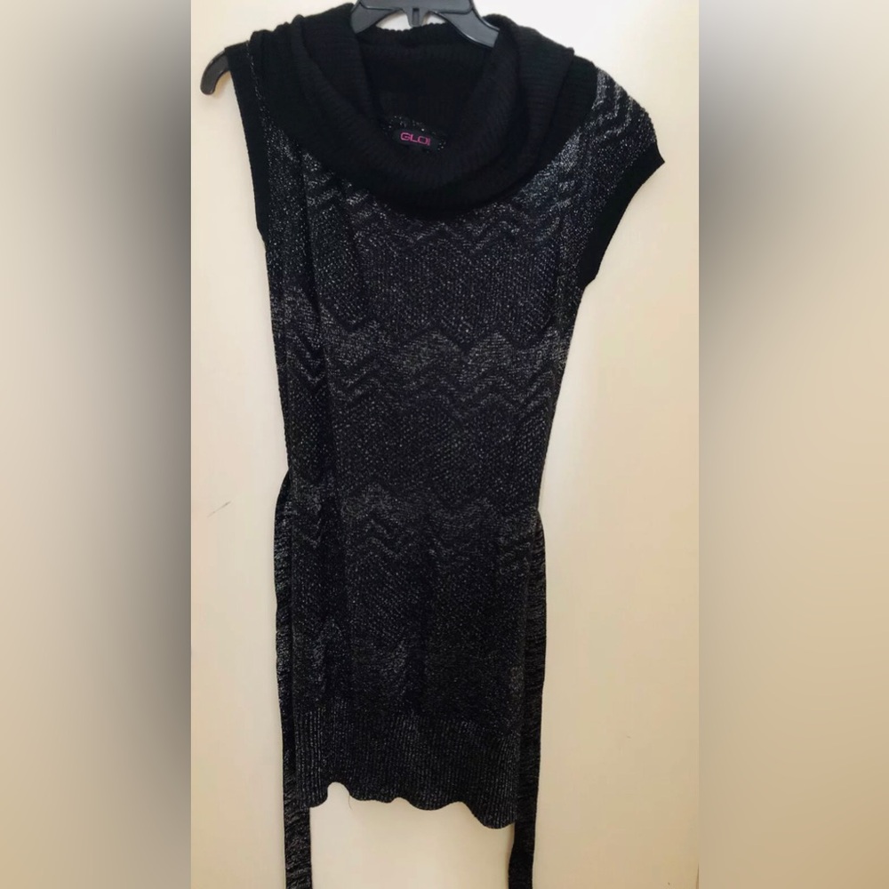 Glo Sweater Dress With Belt Size Large
